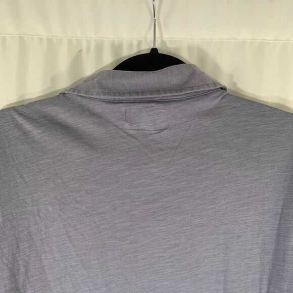 Linksoul Polo Shirt Men XL Grey Short Sleeve Tempus Fugit Collared Luxury Cotton - Picture 8 of 8